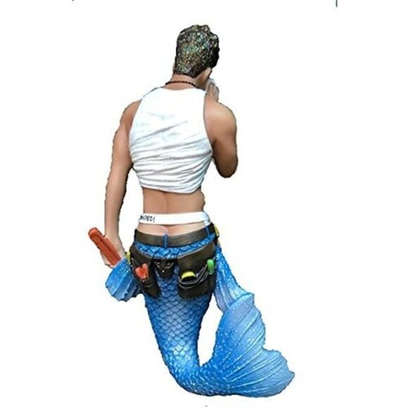 December Diamonds Mermen Collections - Plumbers Crack Figurine - Picture 2 of 2